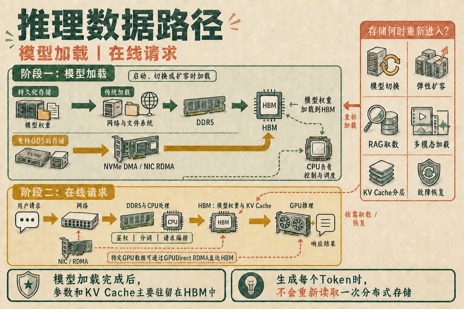 推理数据进入GPU的不同路径
