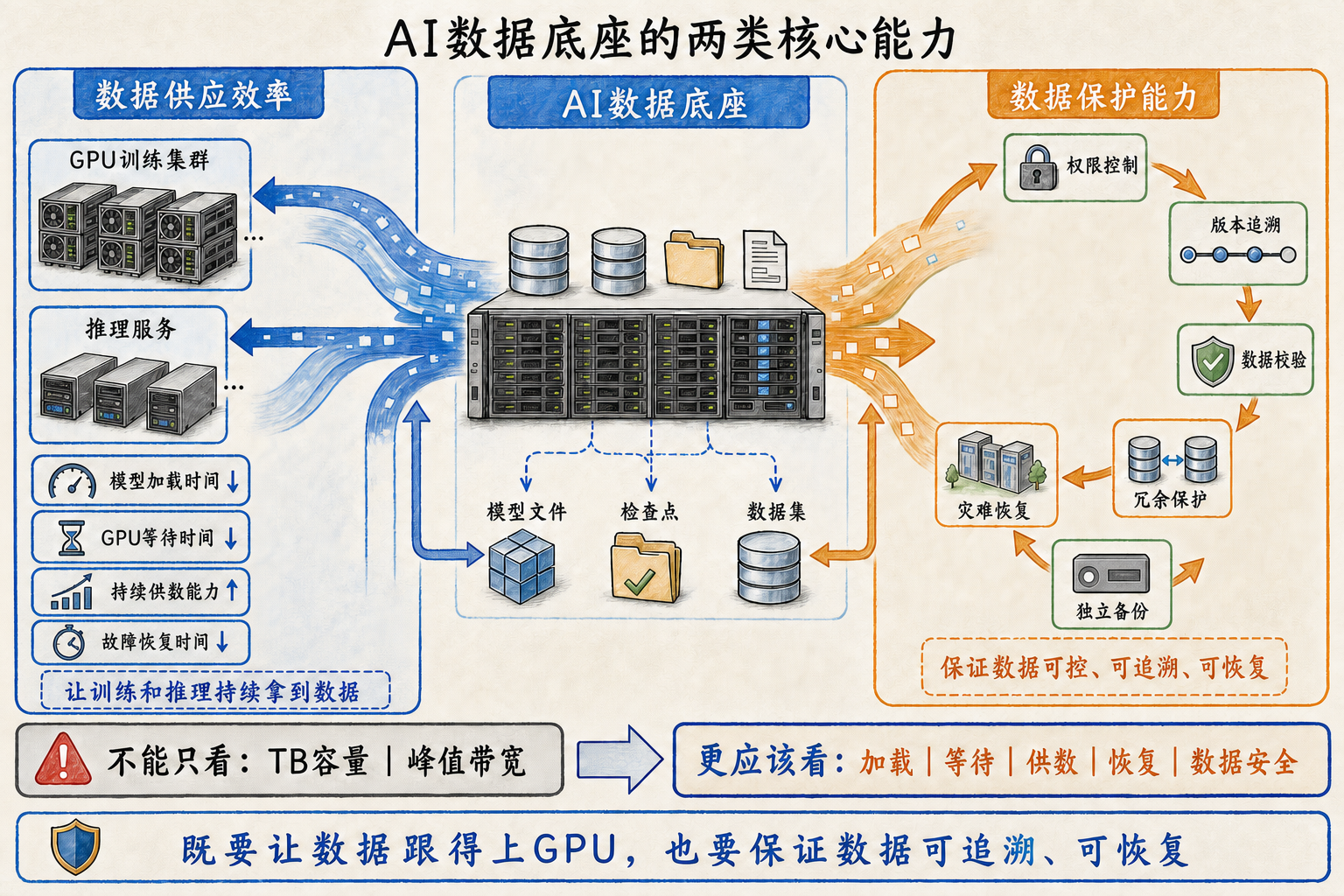 AI算力数据底座的两类核心能力